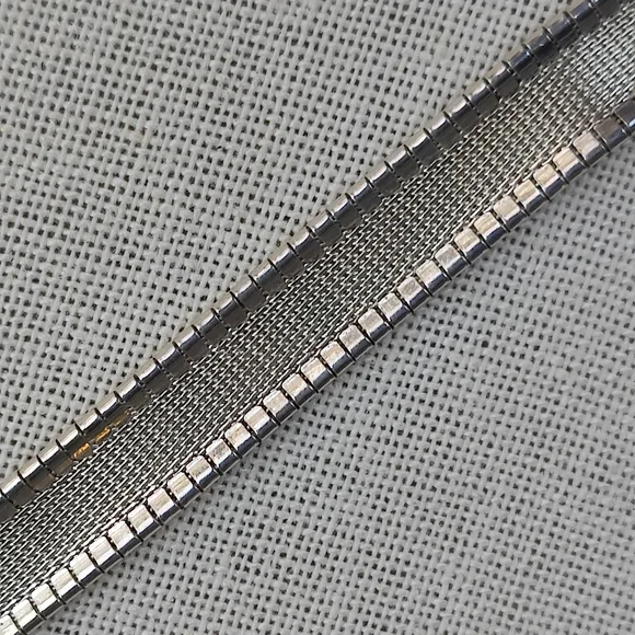 Vintage Thick Sterling Italy Bracelet - Picture 6 of 10